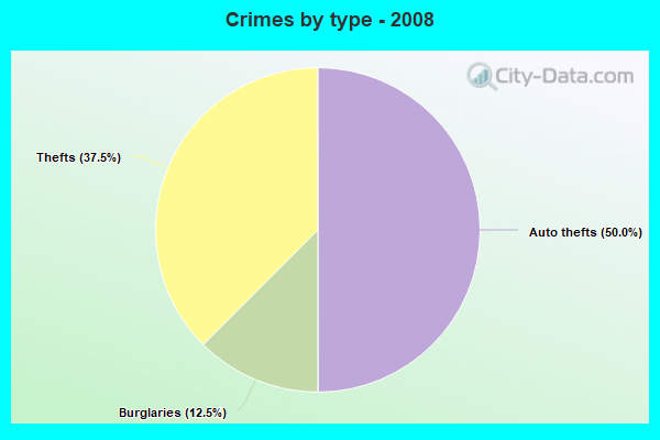 Crimes by type - 2008