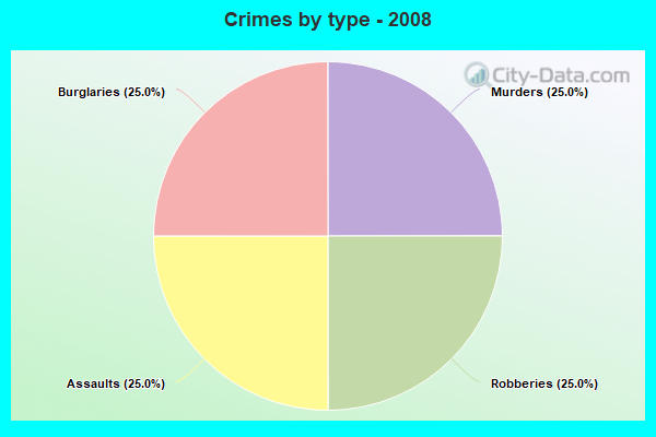 Crimes by type - 2008