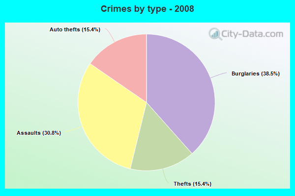 Crimes by type - 2008