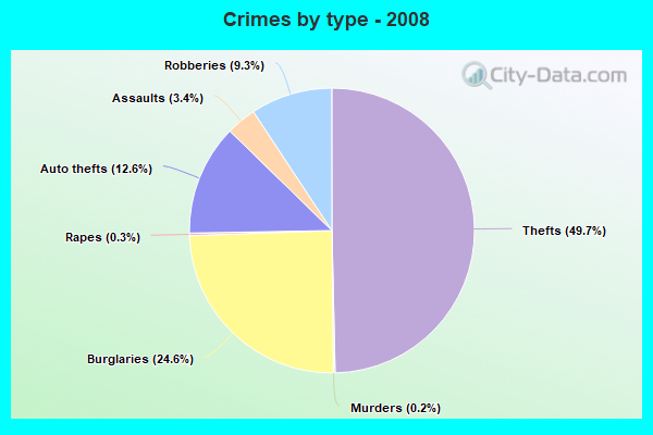 Crimes by type - 2008