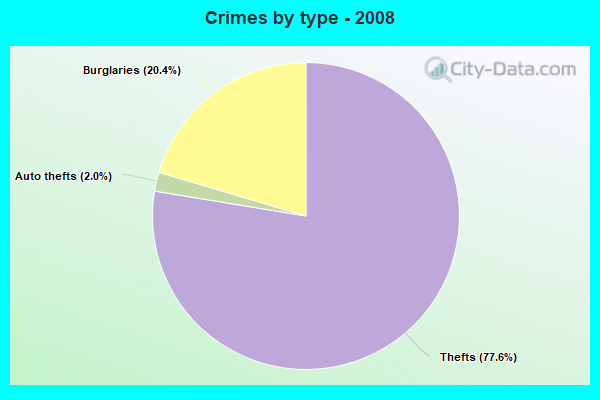 Crimes by type - 2008