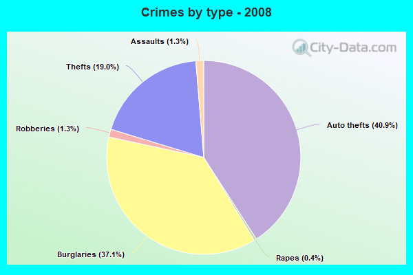 Crimes by type - 2008