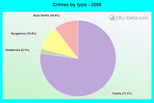 Crimes by type - 2008