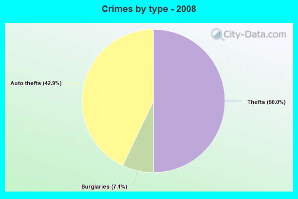 Crimes by type - 2008