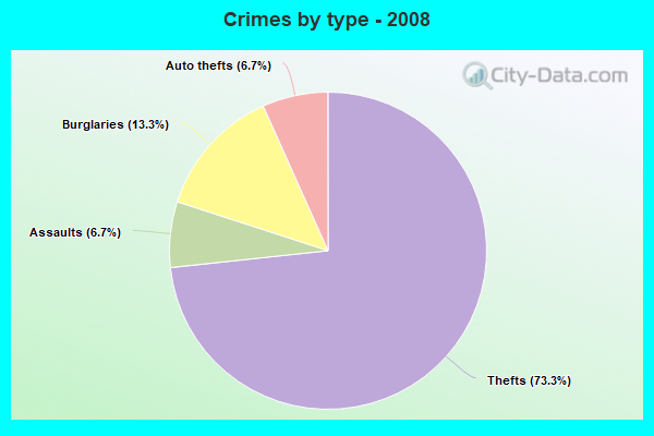 Crimes by type - 2008