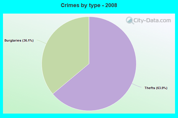 Crimes by type - 2008