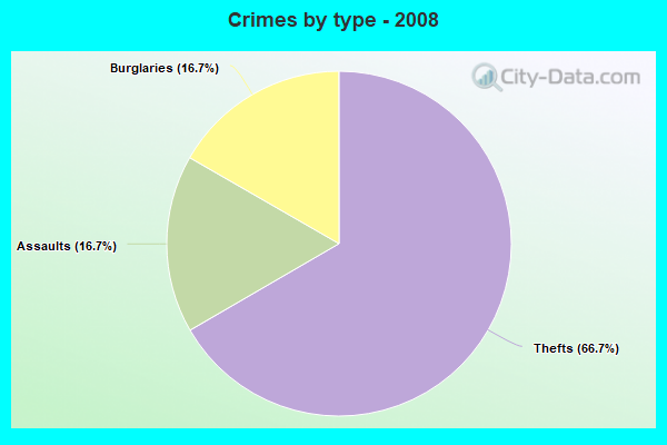 Crimes by type - 2008