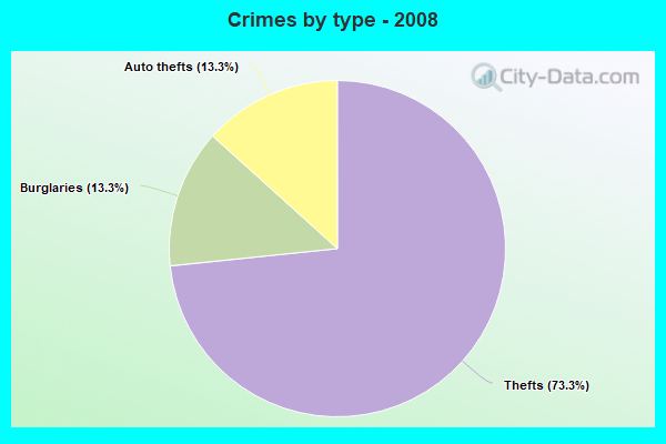 Crimes by type - 2008