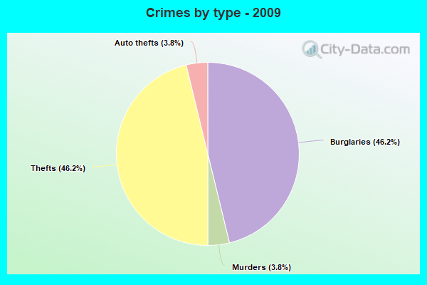 Crimes by type - 2009