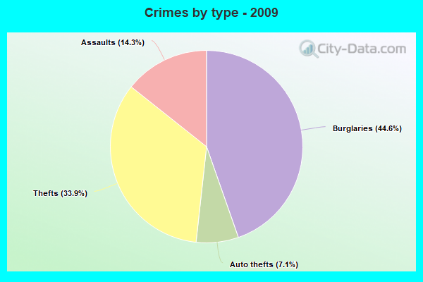 Crimes by type - 2009