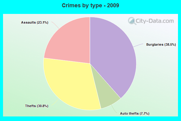 Crimes by type - 2009