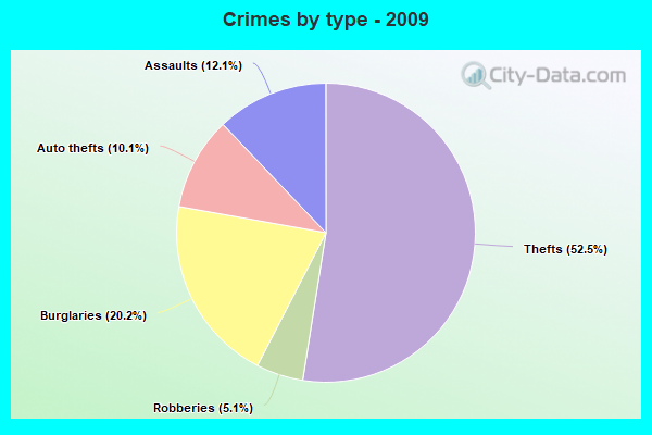 Crimes by type - 2009