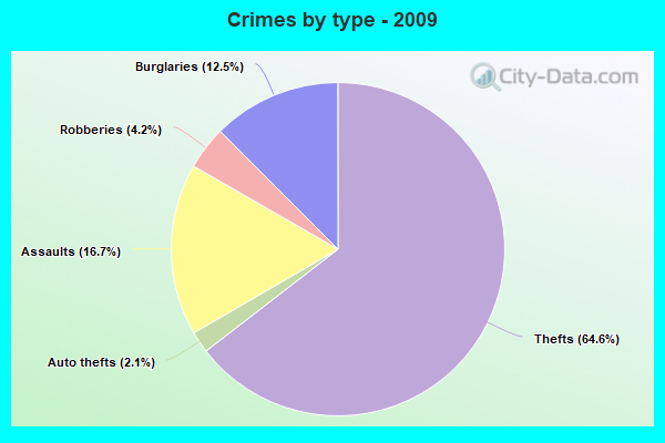 Crimes by type - 2009