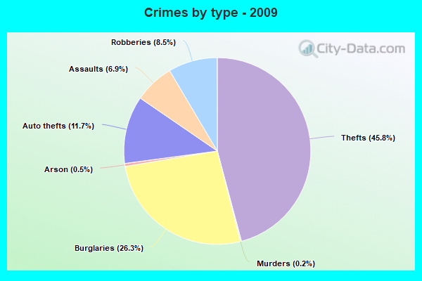 Crimes by type - 2009