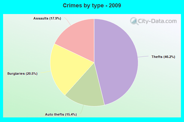 Crimes by type - 2009