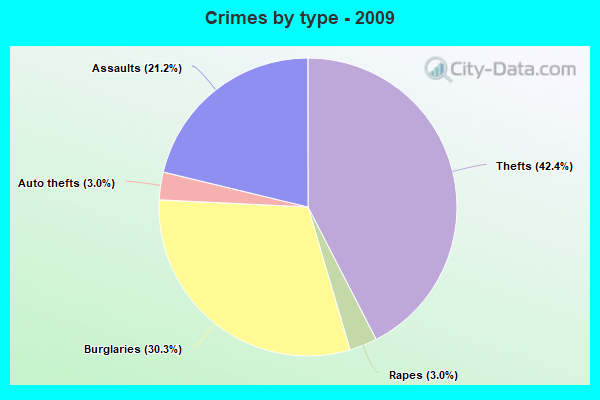 Crimes by type - 2009