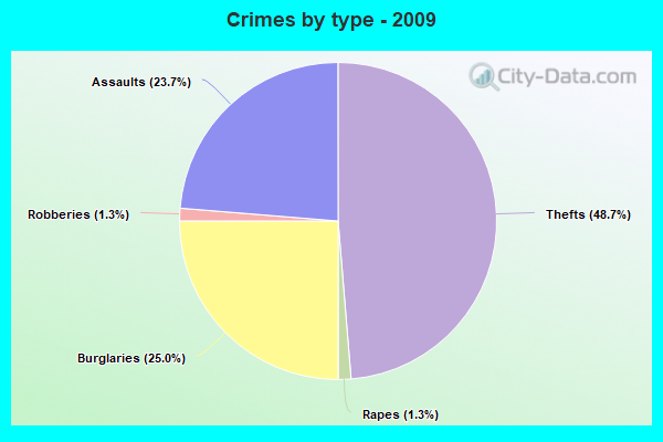 Crimes by type - 2009