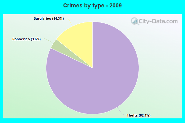 Crimes by type - 2009