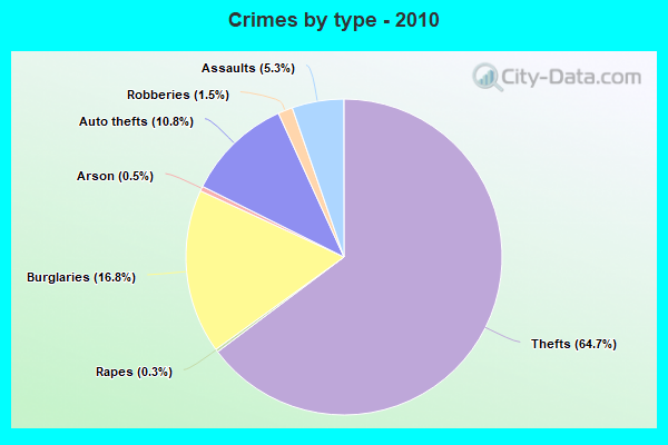 Crimes by type - 2010