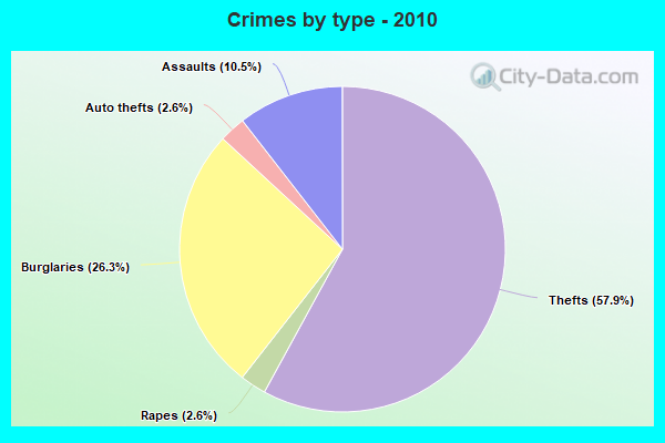 Crimes by type - 2010