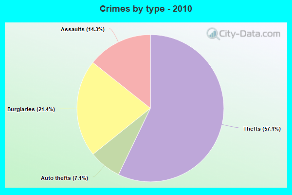 Crimes by type - 2010