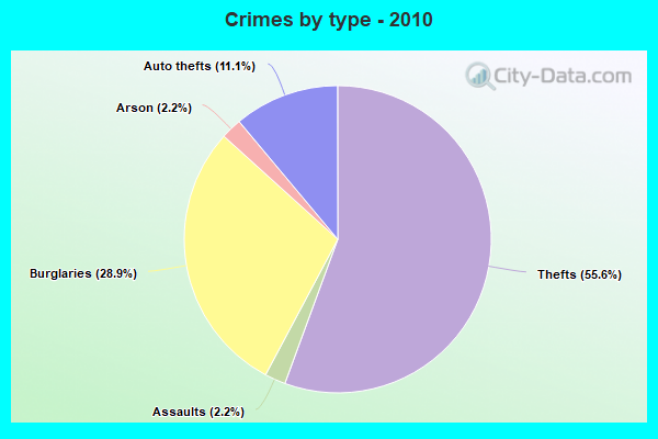 Crimes by type - 2010