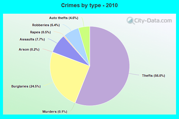 Crimes by type - 2010