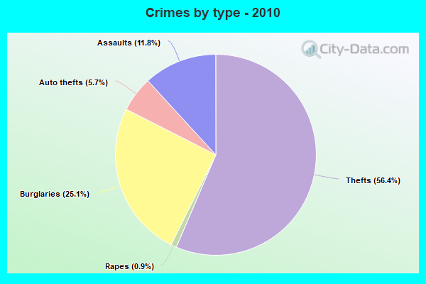 Crimes by type - 2010