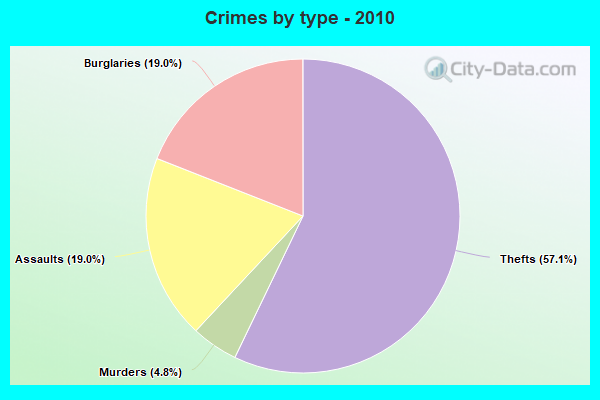 Crimes by type - 2010