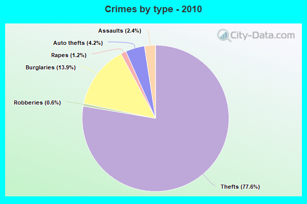 Crimes by type - 2010