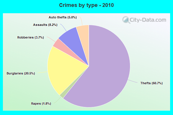 Crimes by type - 2010