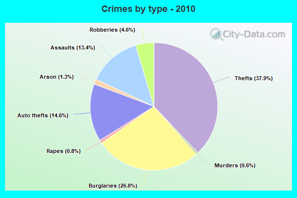 Crimes by type - 2010