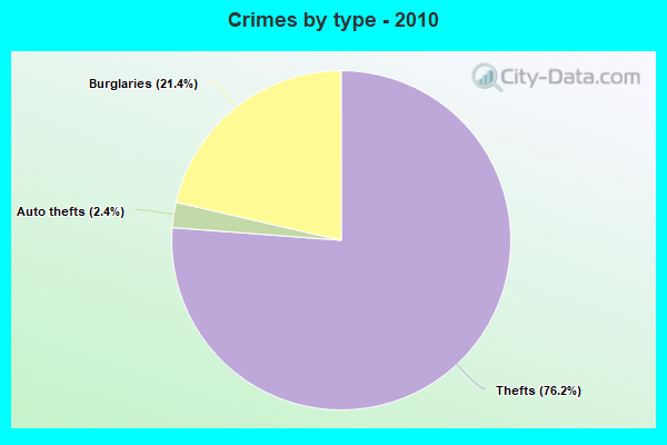 Crimes by type - 2010