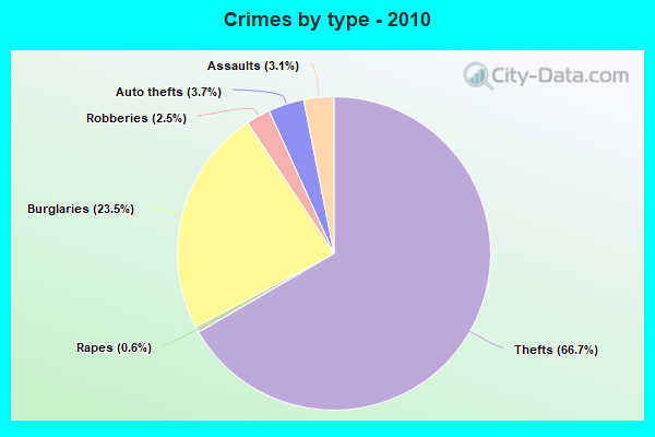 Crimes by type - 2010