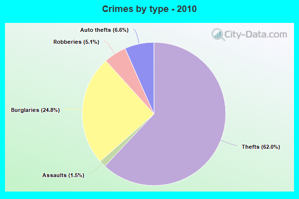 Crimes by type - 2010