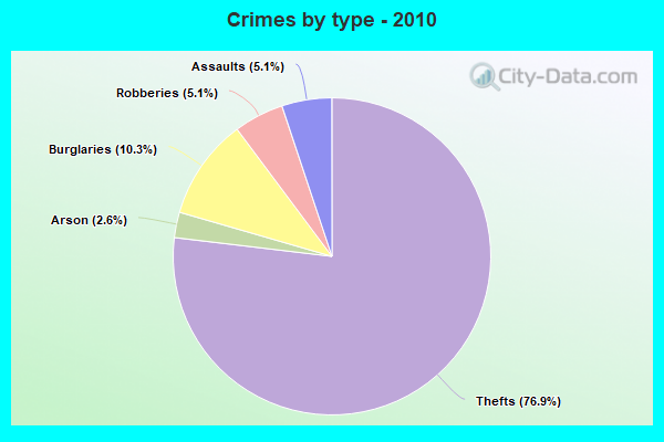 Crimes by type - 2010