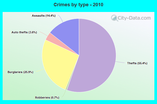 Crimes by type - 2010