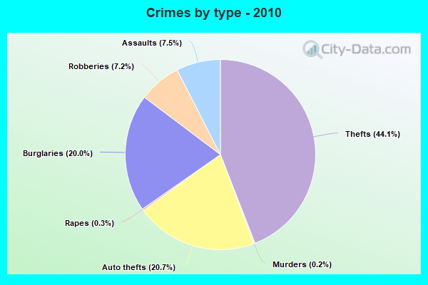 Crimes by type - 2010