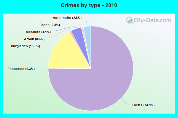 Crimes by type - 2010