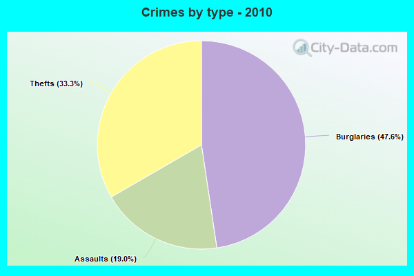 Crimes by type - 2010