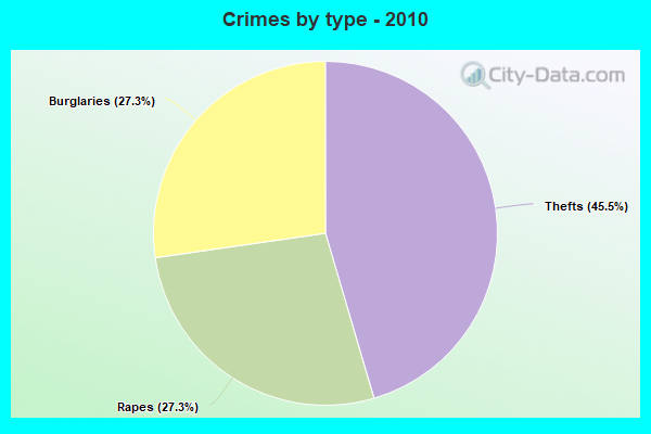 Crimes by type - 2010