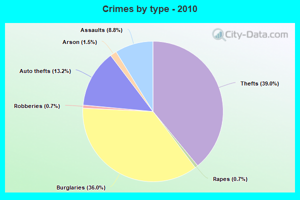 Crimes by type - 2010