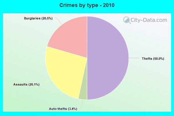 Crimes by type - 2010