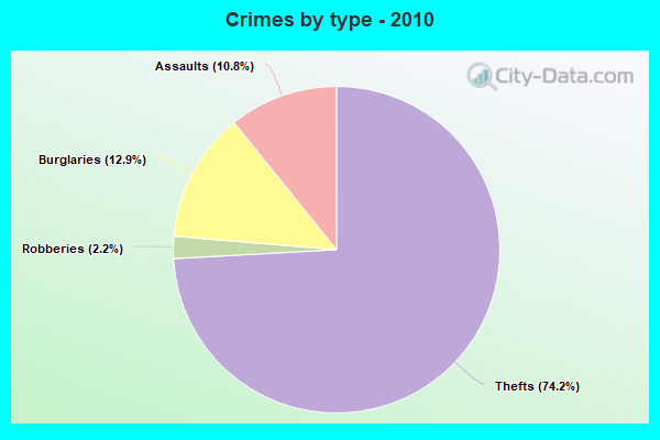 Crimes by type - 2010