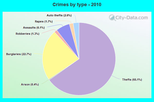 Crimes by type - 2010