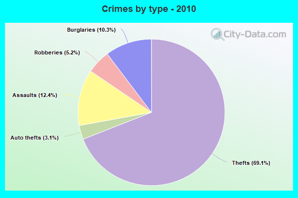 Crimes by type - 2010