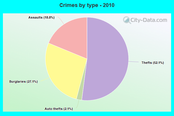 Crimes by type - 2010