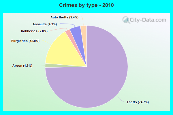 Crimes by type - 2010