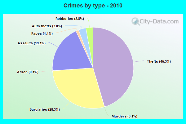 Crimes by type - 2010