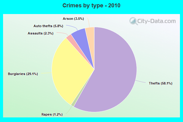 Crimes by type - 2010